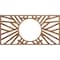 Ekena Millwork Hoover Wood Fretwork Pierced Ceiling Medallion, Walnut, 32"W x 16"H x 11 7/8"ID x 1/4"T CMWP32X16X0250HOWA - alternate 1